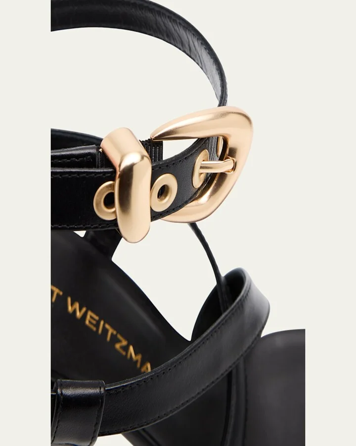 Maven Leather Buckle Strappy Sandals - Image 4