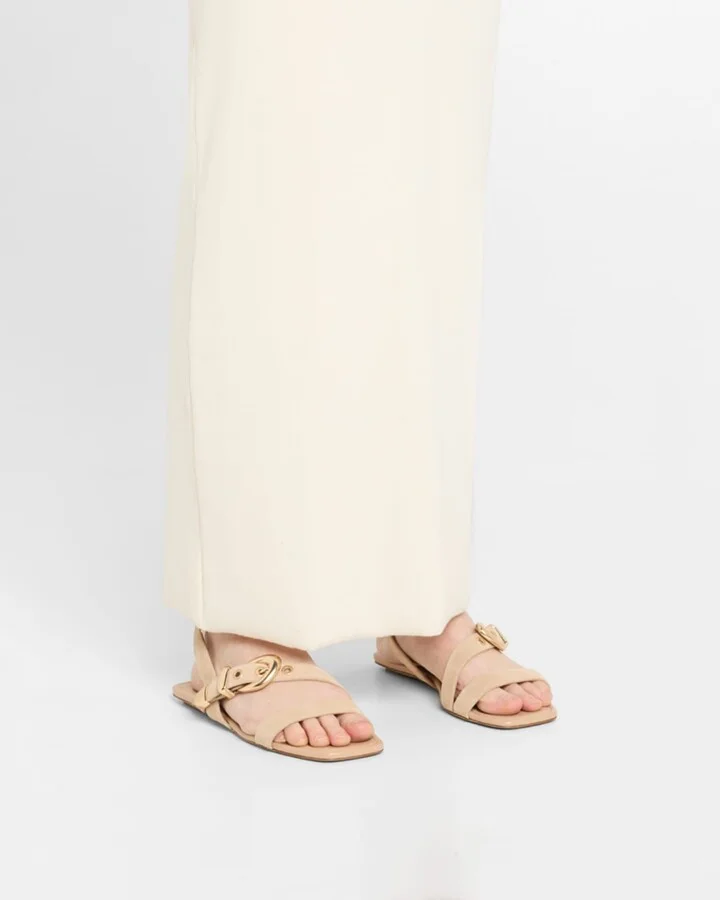 Maven Suede Buckle Flat Sandals - Image 2