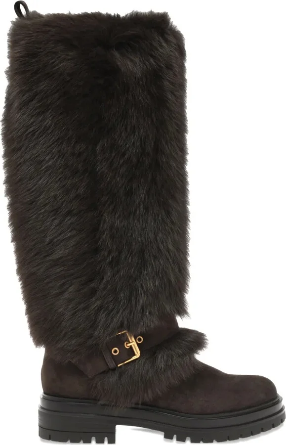Maverick fur-trimmed boots