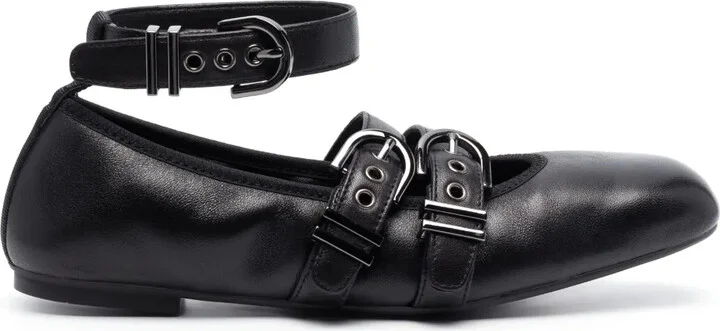 Maverick leather ballerina shoes