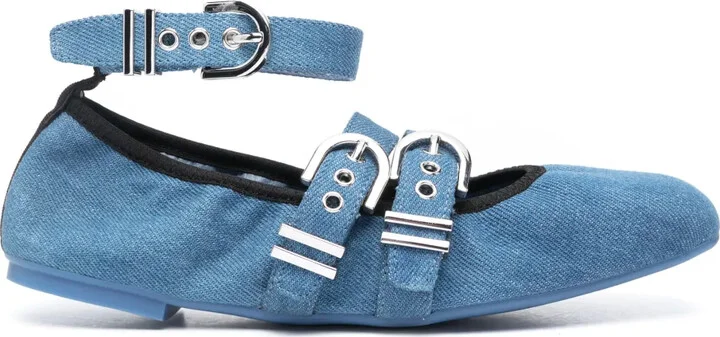 Maverick leather ballerina shoes