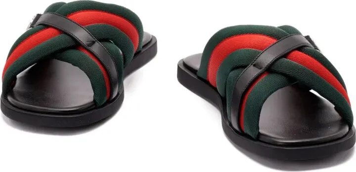 Maverik Web-striped cross-strap sandals - Image 2