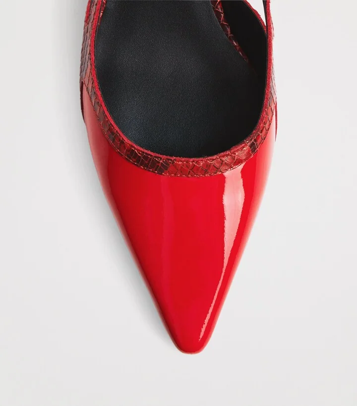 Max & Co. Leather Slingback Heels 50 - Image 5