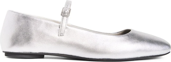 Max & Co. Metallic Leather Ballet Flats