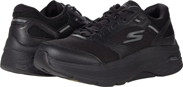 Max Cushioning Arch Fit 220198WW-BBK Mens 9 Black Running Shoes EEE4156