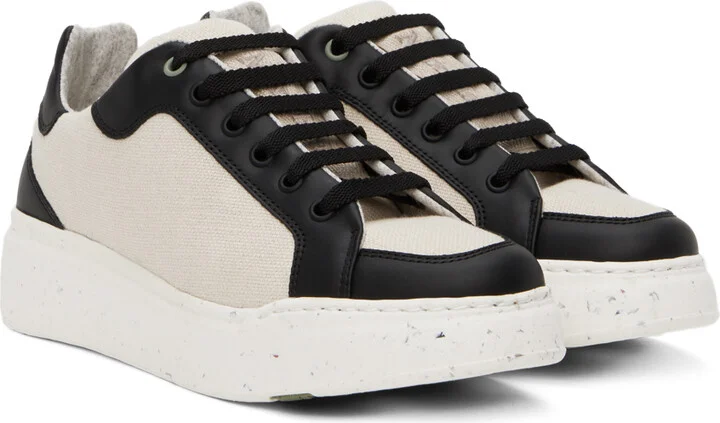 Max Mara Beige & Black Maxigreen Sneakers - Image 4