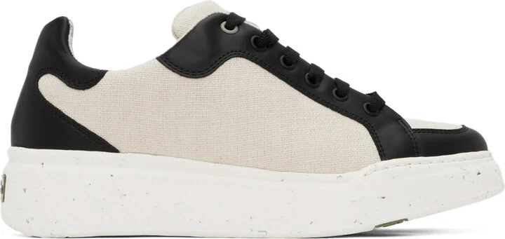 Max Mara Beige & Black Maxigreen Sneakers