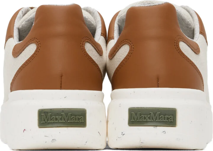Max Mara Beige & Tan Maxigreen Sneakers - Image 2