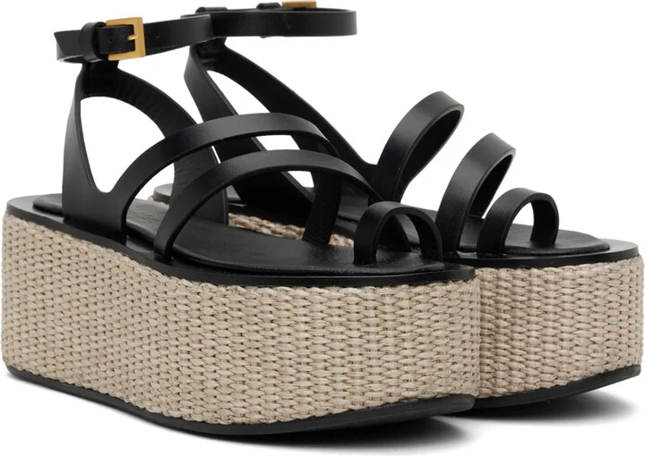 Max Mara Black Biarritz Sandals - Image 4