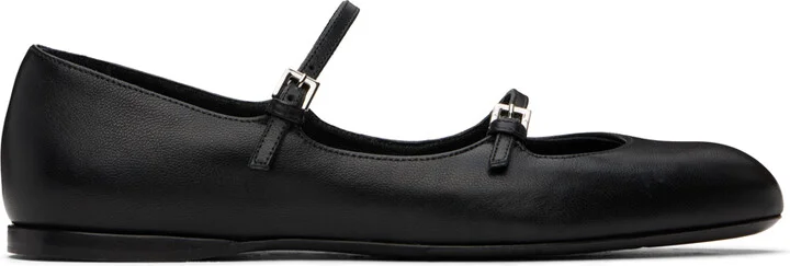 Max Mara Black Circus Ballerina Flats