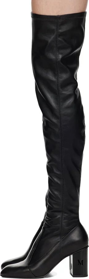 Max Mara Black Damier Boots - Image 3