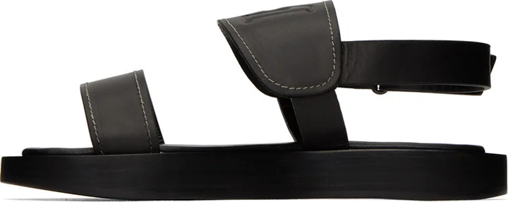 Max Mara Black Diana Sandals - Image 3