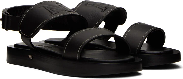 Max Mara Black Diana Sandals - Image 4