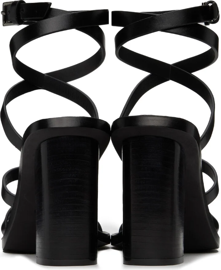 Max Mara Black Juttal Heeled Sandals - Image 2