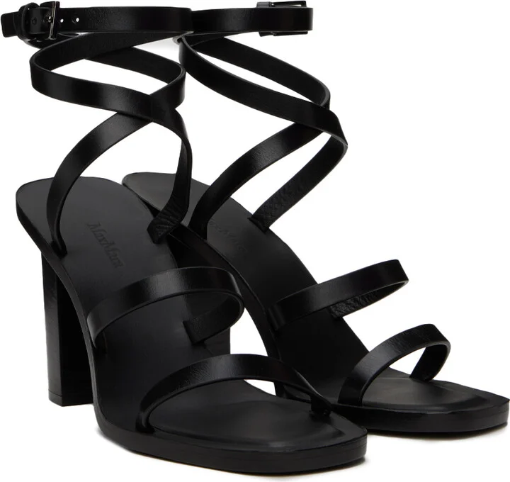 Max Mara Black Juttal Heeled Sandals - Image 4
