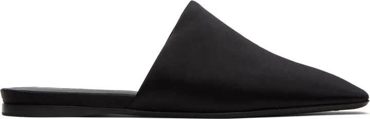 Max Mara Black Logo Hardware Loafers