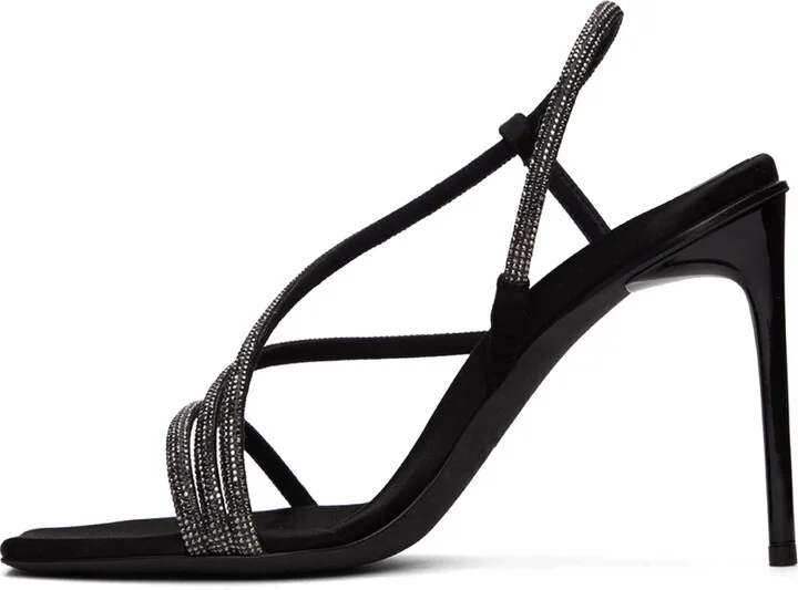 Max Mara Black Stark Heeled Sandals - Image 3