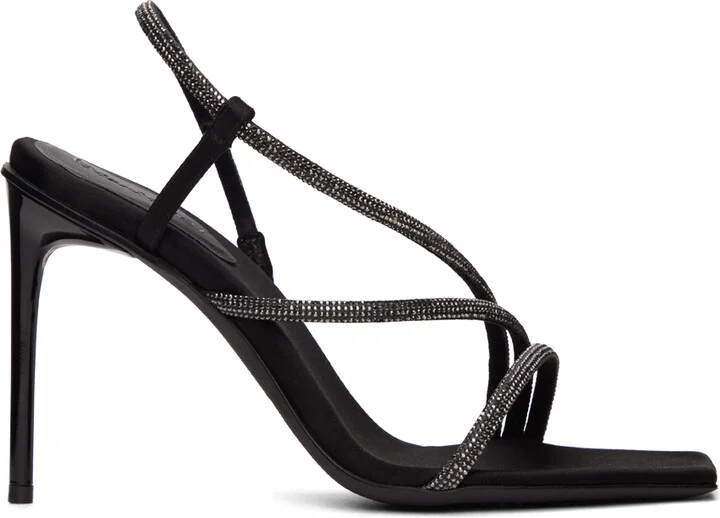 Max Mara Black Stark Heeled Sandals