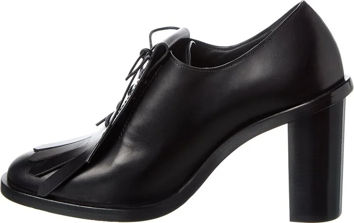 Max Mara Lace-Up Leather Pump - Image 2