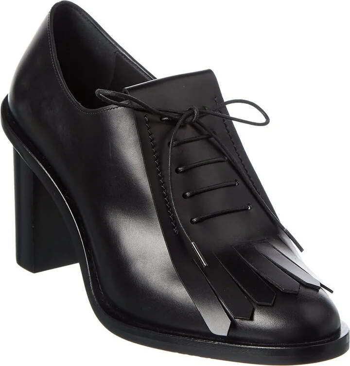 Max Mara Lace-Up Leather Pump