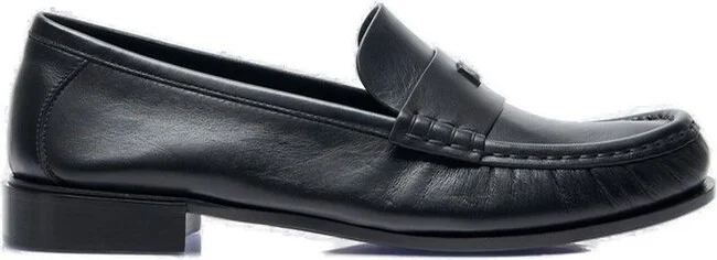 Max Mara Logo Plaque Slip-On Loafers