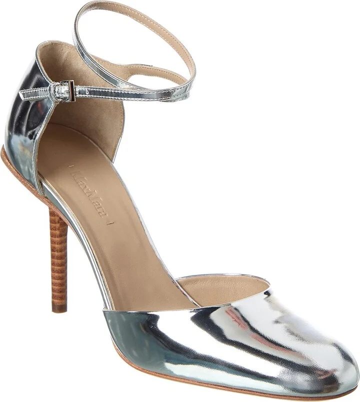 Max Mara Mare Jane Leather Pump