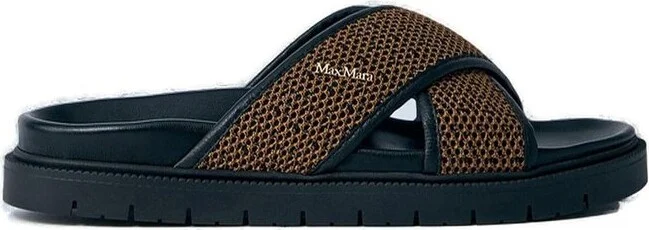 Max Mara Open-Toe Slip-On Sandals
