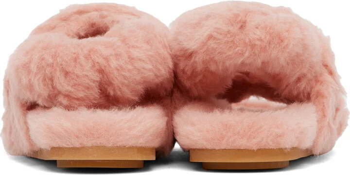 Max Mara Pink Teddy Sandals - Image 2