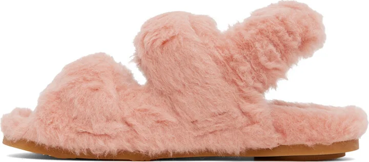 Max Mara Pink Teddy Sandals - Image 3