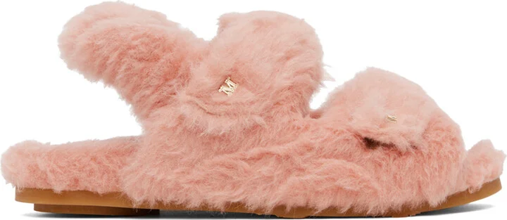 Max Mara Pink Teddy Sandals