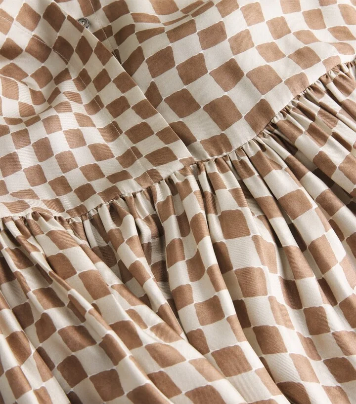 Max Mara Silk Check Midi Dress - Image 5