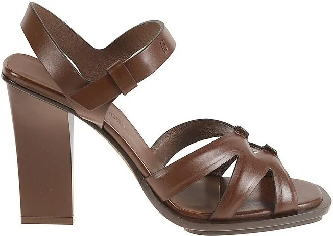 Max Mara Strap Detailed Heeled Sandals
