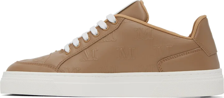 Max Mara Tan Damier Sneakers - Image 3