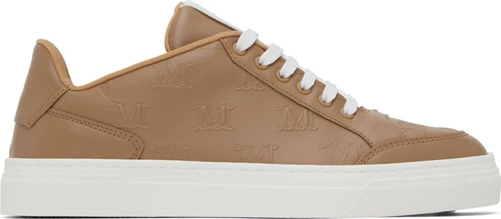 Max Mara Tan Damier Sneakers