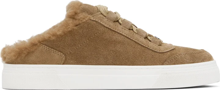 Max Mara Tan Slide Sneakers