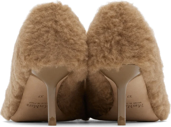 Max Mara Tan Teddy Pumps - Image 2