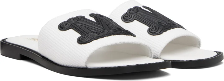 Max Mara White Gene Sandals - Image 4
