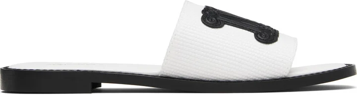 Max Mara White Gene Sandals