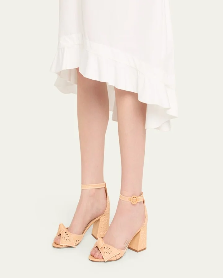 Maxi Clarita Embroidered Raffia Sandals - Image 8