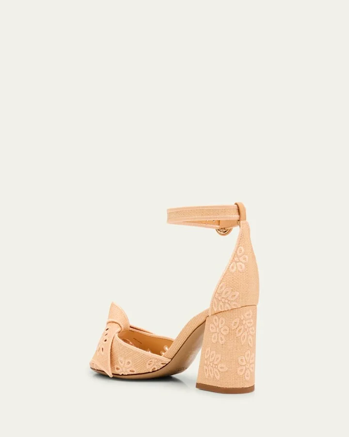 Maxi Clarita Embroidered Raffia Sandals - Image 9