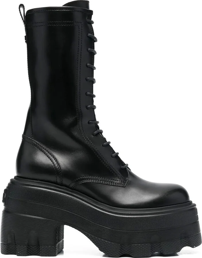 Maxi lace-up army 120mm boots