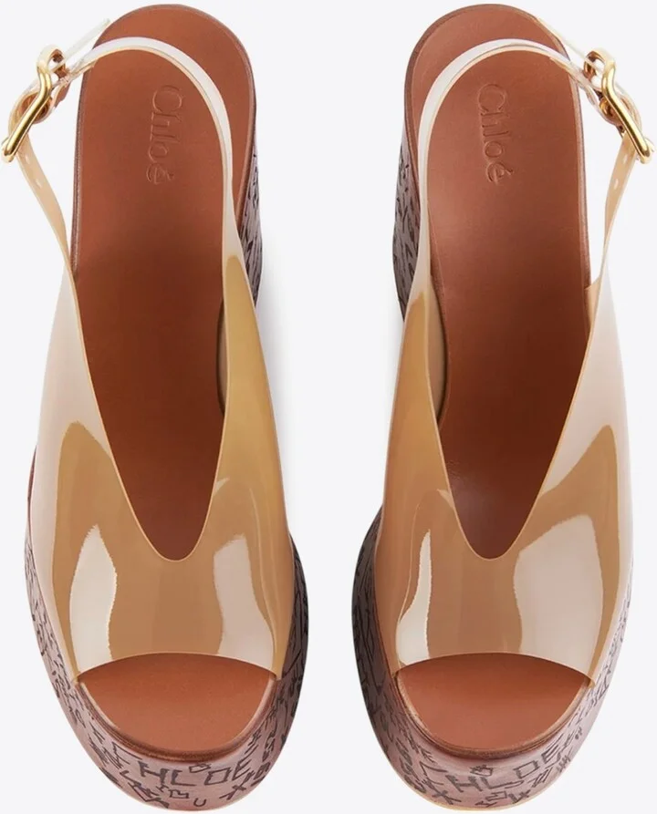 Maxime 130 Plexi Wedge Sandals - Image 2