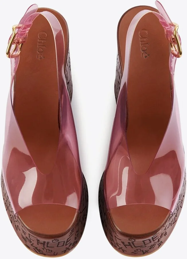 Maxime 130 Plexi Wedge Sandals - Image 2