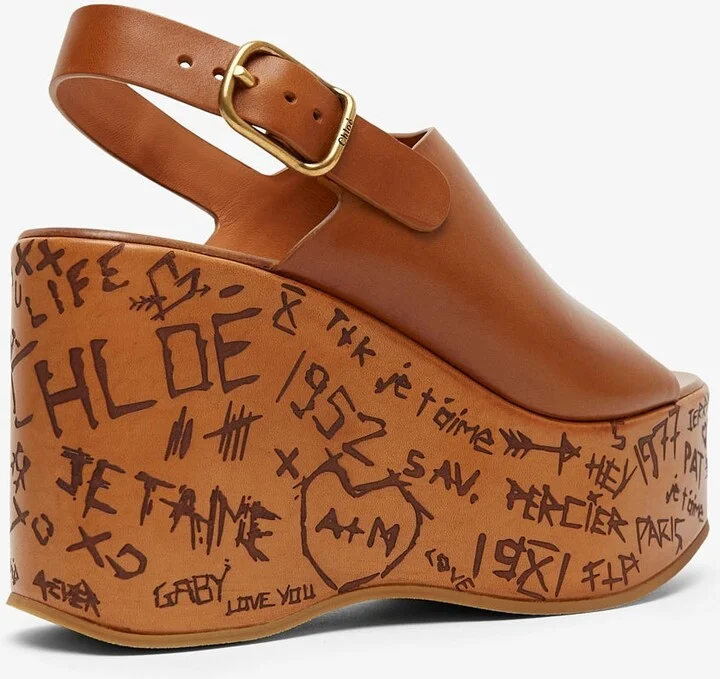 Maxime brown leather sandals - Image 2