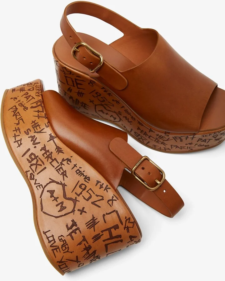 Maxime brown leather sandals - Image 3