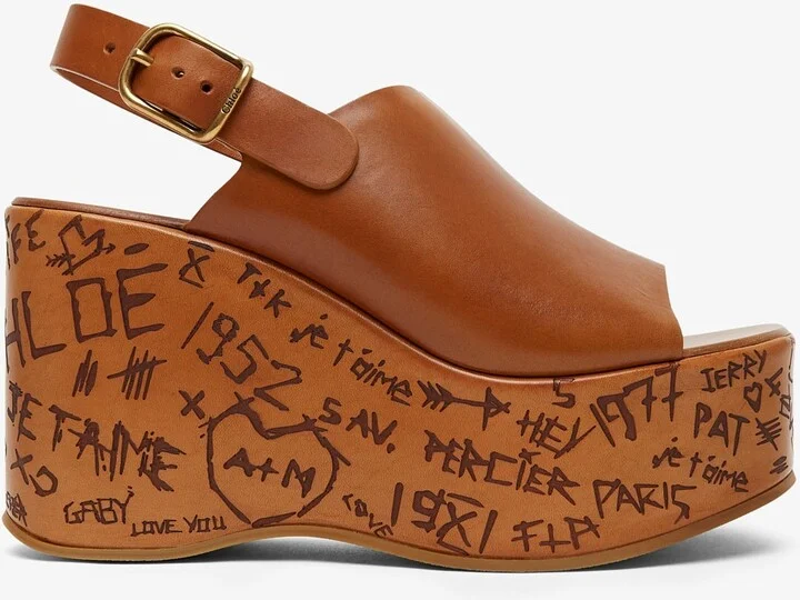 Maxime brown leather sandals