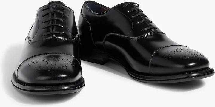 Maxime glossed-leather derby shoes - Image 2