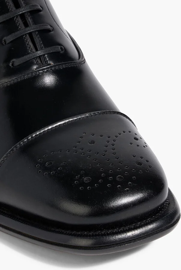 Maxime glossed-leather derby shoes - Image 4