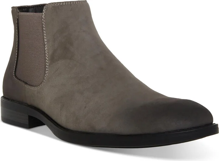 Maxxin Mens Round Toe Faux Leather Chelsea Boots