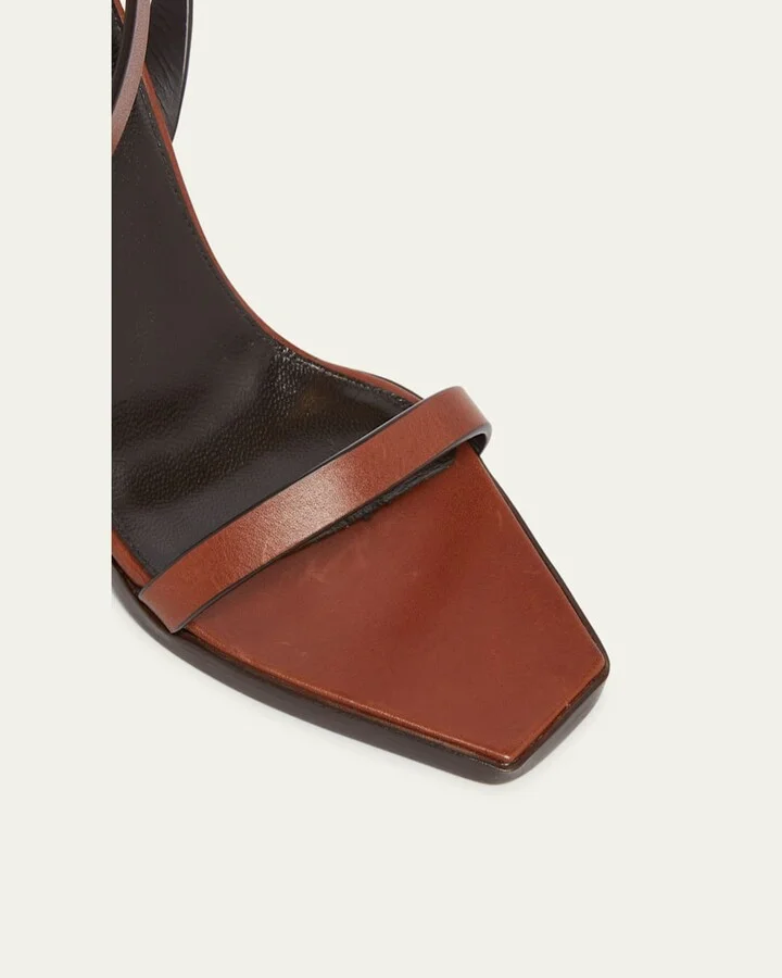 May Leather Ankle-Strap Wedge Sandals - Image 6